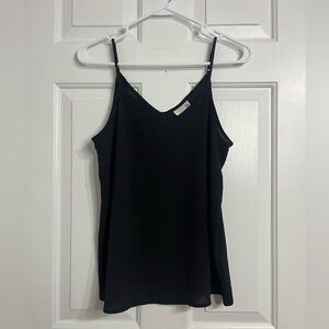 SO Flowy Black Tank Top - Small